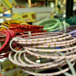 Ladda upp bild till gallerivisning, L Färgglada matta Bangles – Indiska armband 6 för 20 kr
