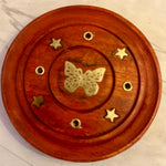 Load image into Gallery viewer, Incense holder butterfly round
