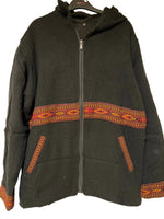 Ladda upp bild till gallerivisning, Akryljacka med fleecefoder och luva
