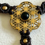 Load image into Gallery viewer, 2. Flower of Life Macramé Hand Jewelry Bracelet
