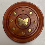 Load image into Gallery viewer, Incense holder butterfly round
