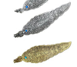 Load image into Gallery viewer, Incense holder flat metal with Indian motifs
