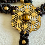 Load image into Gallery viewer, 2. Flower of Life Macramé Hand Jewelry Bracelet
