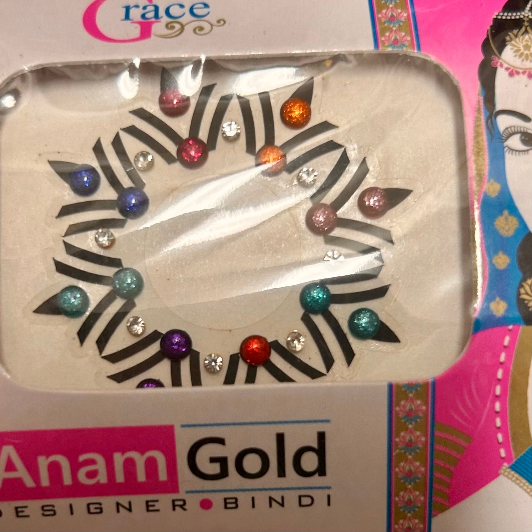 Bindi rund till tex navel/ arm