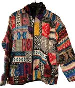 Load image into Gallery viewer, Akryljacka med fleecefoder och luva mönster
