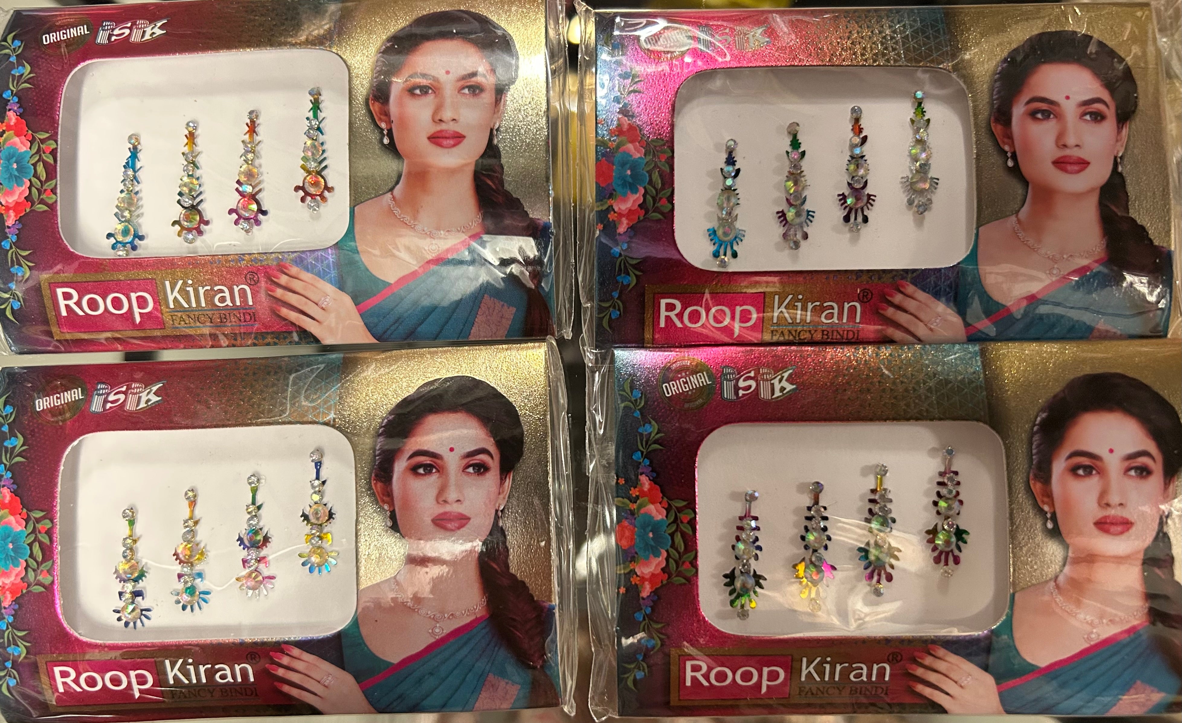 Bindi färg/ strass skimrande
