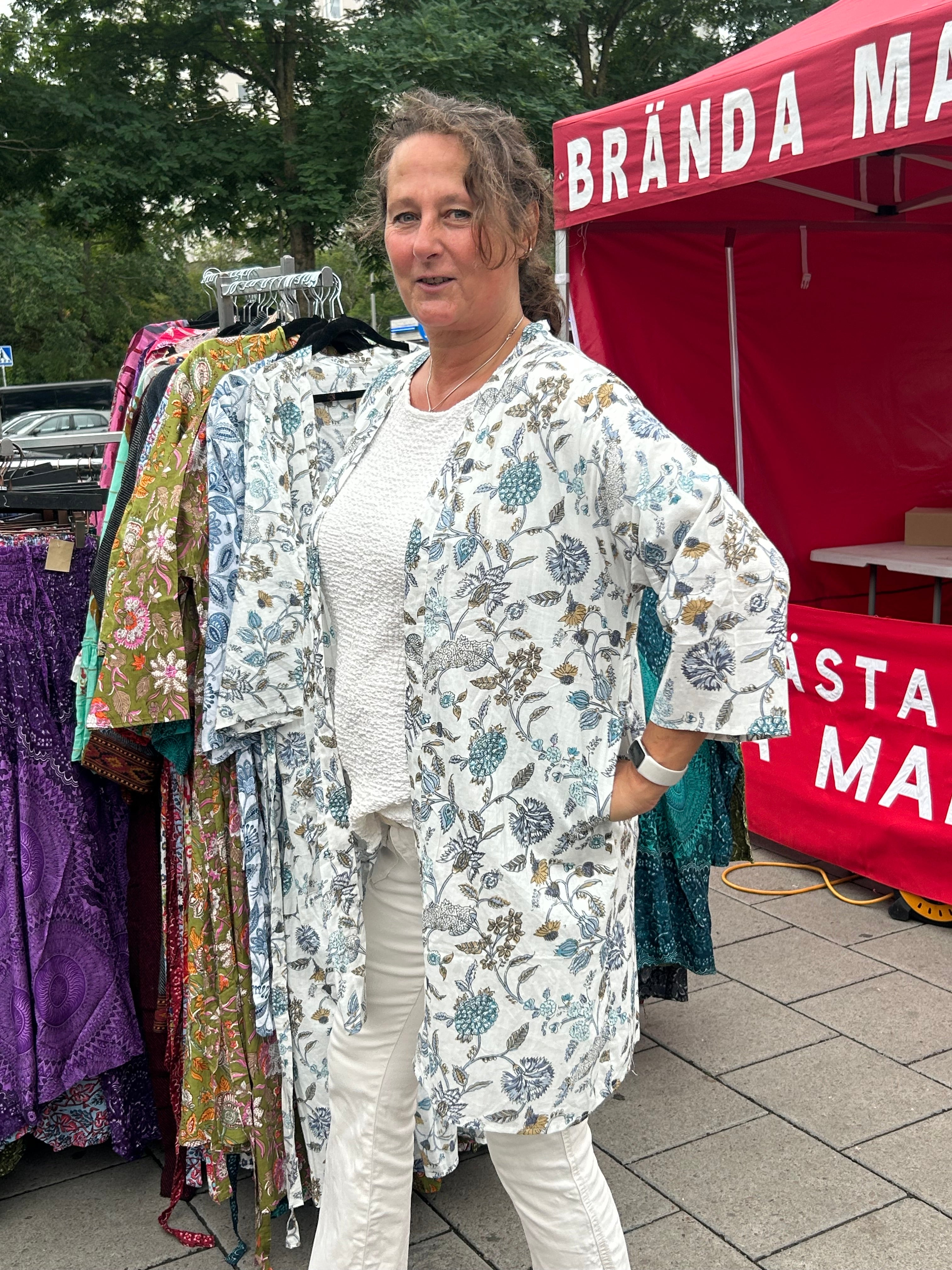 Kimono kort - bomull