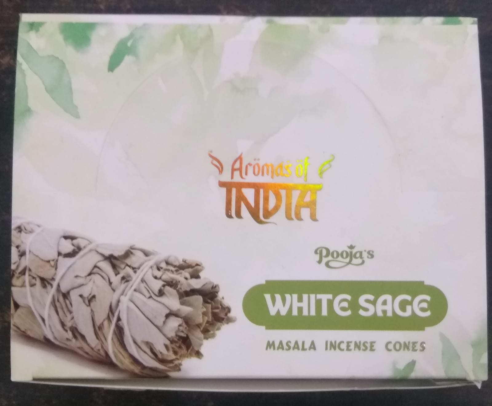 Pooja’s korn rökelser Vit Salvia – Rening & Klarhet