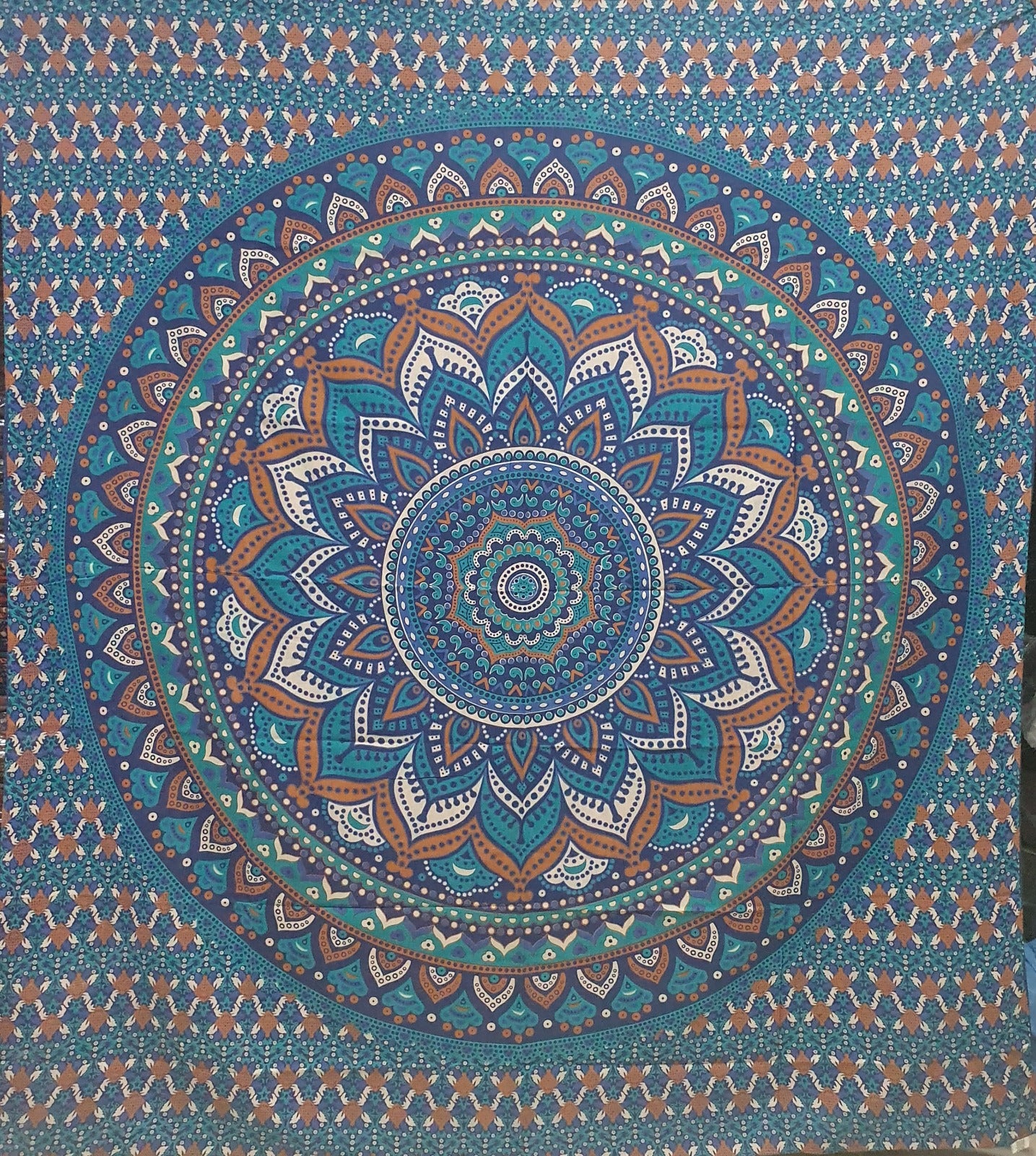 3. Bedsheet Mandala blå