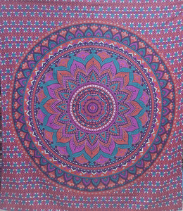 1. Bedsheet Mandala lila