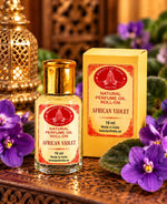 Load image into Gallery viewer, African Violet parfymolja 10 ml – inspirationsbild med violer | Beauty of India
