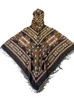 Ladda upp bild till gallerivisning, Mönstrad Poncho med Luva
