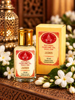 Ladda upp bild till gallerivisning, Jasmin parfymolja 10 ml – inspirationsbild med jasminblommor | Beauty of India
