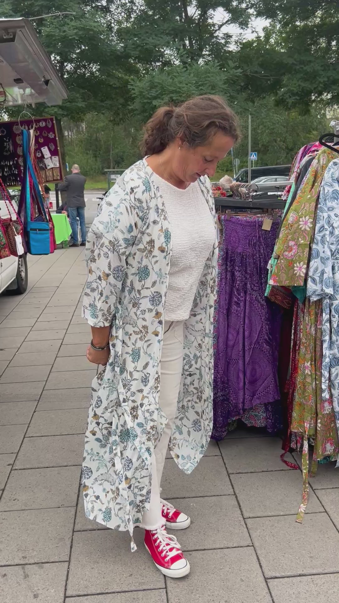 Kimono lång - bomull