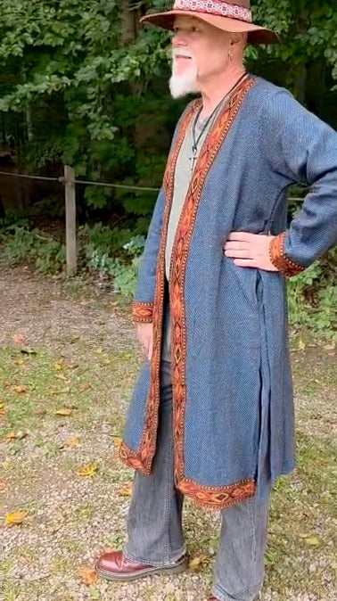 Varm lång kofta