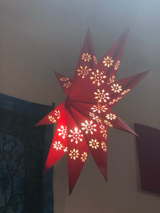 4.Julstjärna röd liten