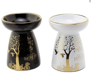 Eden Metallic Guldträd Aromalampa för Olja och Vax i Keramik
