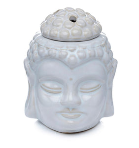 Aromalampa med Krackelerad Glasyr Thai Buddha Huvud