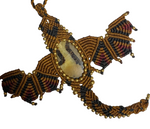 Ladda upp bild till gallerivisning, Drake halsband i Makramé halsband med kristall
