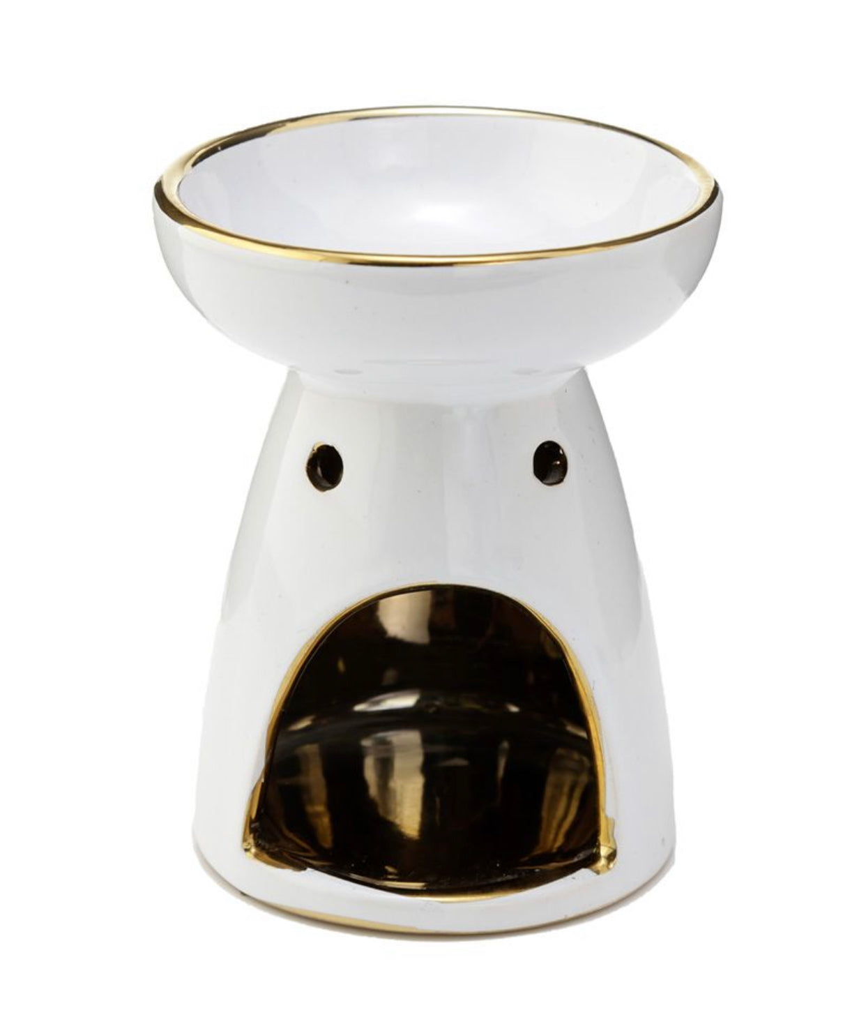 Eden Metallic Guldträd Aromalampa för Olja och Vax i Keramik