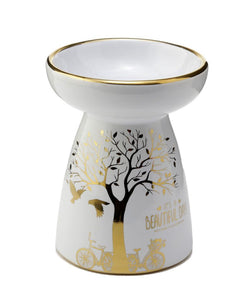 Eden Metallic Guldträd Aromalampa för Olja och Vax i Keramik