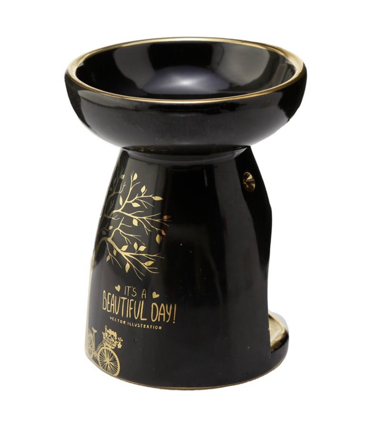 Eden Metallic Guldträd Aromalampa för Olja och Vax i Keramik