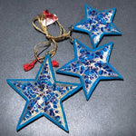 Ladda upp bild till gallerivisning, Julgran dekorationer papémache Stjärna
